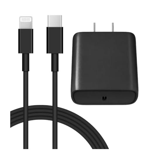 iPhone 14 13 12 Fast Charger 20W PD USB C Wall Charger with 6FT Fast Charging Cable for iPhone 14/14 Pro/14 Pro Max/14 Plus/13/12/11/Pro/Pro Max/Mini/Xs Max/X, iPad - Black