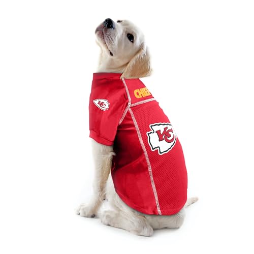 Littlearth Camiseta básica para animais de estimação da NFL – Camiseta esportiva projetada para cães
