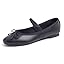 Black Vegan Leather Mary Jane With Canvas Lining