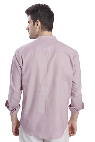Image of DIVISIVE Men's Slim Fit Full Sleeves Cotton Short Kurta