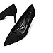 JustFab Women's Closed Toe Pointed Toe High Stiletto Heels Slip-on Pumps Backless Fashion Dress Shoes for Women Elsie (11, Black)