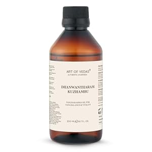 Dhanwantharam Kuzhambu 200 ml – Traditional Ayurvedic Body & Massage Oil | Classic Herbal Recipe According to Ayurveda | For Abhyanga, Self-Care & Wellness Rituals I Art of Vedas