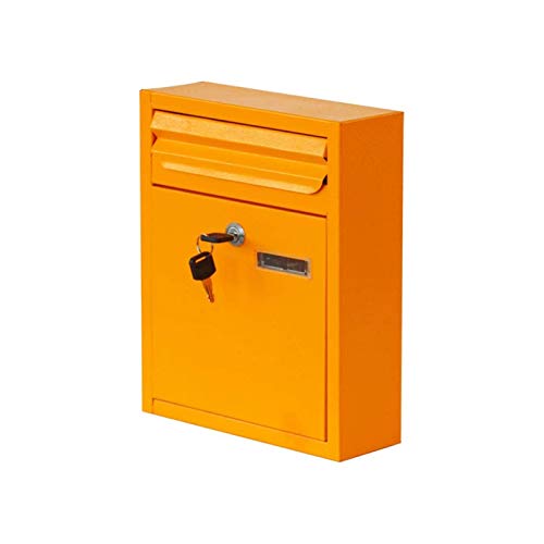 Boîte aux lettres murale en fer étanche avec poteau de fixation pour tri de courrier extérieur