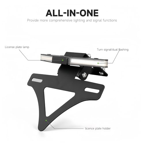 Support de feu de signalisation et plaque pour Ninja ZX-6R 2024 - 6