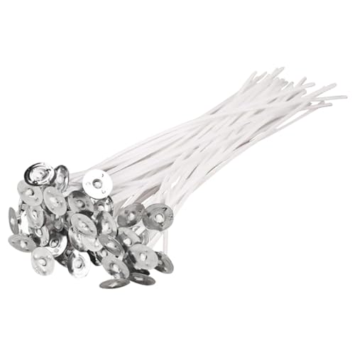 50 piezas de mechas de algodón preenceradas 16cm