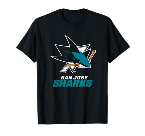 San Jose Sharks Power Play Black Officially Licensed T-Shirt