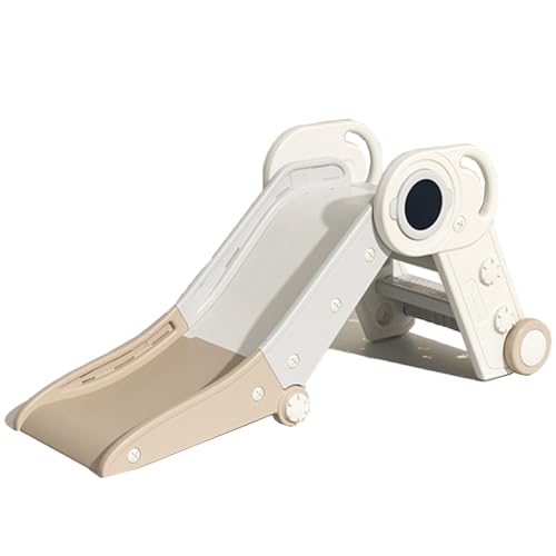 PRMTYUP Tobogán Plegable para Niños, Tobogán Independiente con Almohadilla Antideslizante, Tobogán De Plástico para Bebés, para Niños Pequeños, Niñas Y Niños,B