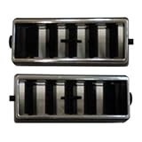 Wairau Center A/C Outlet Dash Air Vent Set for Chevy for Camaro 1969-1978 for Chevelle 1968-1972 for Chevy II 1968 for Corvette 1977-1982 for Nova 1969-1974 Left Right Chrome DAS-636-2 SL1725