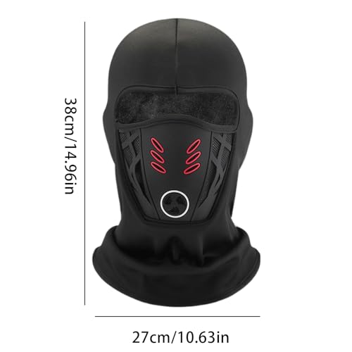 Máscara Térmica – Casco De Esquí A Prueba De Viento, Capucha De Motocicleta Transpirable para La Protección del Viento De Invierno | Ideal para Snowboard, Esquí Y Moto - imagen 6