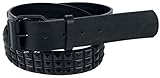 schwarzer Nietengürtel von Black Premium by EMP