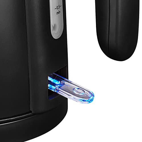 Melitta Prime Aqua Hervidor de Agua Eléctrico, 1 Litro, Calentador de Agua, Tetera Eléctrica, Cuerpo de Acero Inoxidable, 100% Libre de BPA, Base 360, negro - Imagen 8