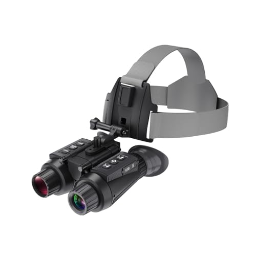 Aetheria NV8300 3D 4K Night Vision Goggles Helmet-Mounted, Binoculars Gear IR Night Vision Telescope Infrared Night Vision Binoculars with 32GB Memory Card