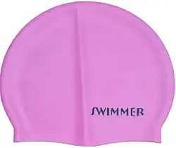 Touca De Natação Silicone Lisa Impermeável Macia Confortável