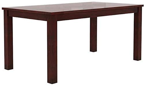 Image of Furniture Solid Sheesham Wood 6 Seater Dining Table Set with Chairs | Wooden Six Seater Dining Set for Home, Kitchen, Living Room & Restaurants (Mahogany Finish) | 1 Year Warranty