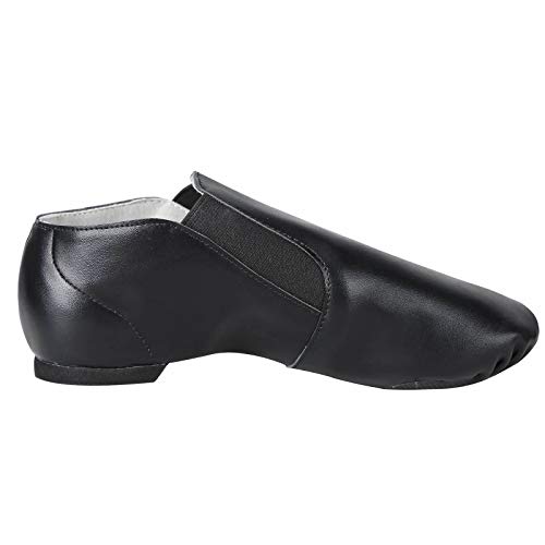 Dynadans PU Leather Jazz Shoe Slip On Dance Shoes with Side Elastics for Girls and Boys (Toddler/Little Kid/Big Kid)3