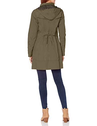 Image of Cole Haan Women's Back Bow Packable Hooded Rain Jacket