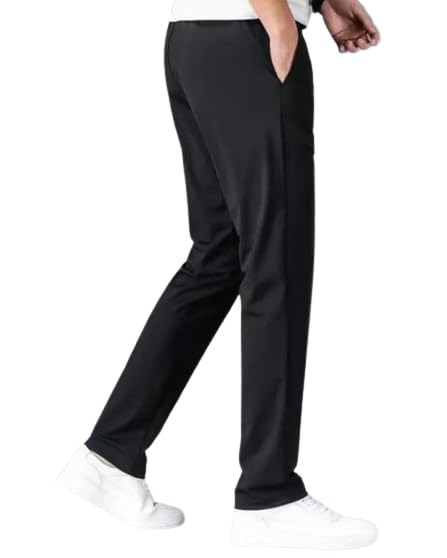 Image of Check MyKart Men's Combo Sports Regular Fit Lycra Track Pant with Two Side Pocket, Elastic Stretchable Jogger Suitable for Active Wear, Running