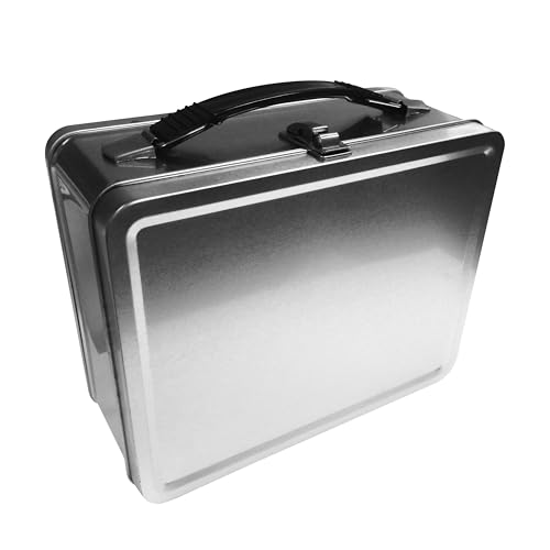 AQUARIUS DIY Large Fun Box - Do It Yourself Style - Easy to Decorate - Sturdy Tin Storage Box with Plastic Handle & Embossed Front Cover