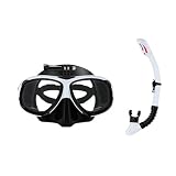 Tosuny Ensemble de Tuba Sec pour Voyage avec Support Action Cam |Lunettes de Plongée Confortables en Silicone pour Une Respiration Facile (#1)