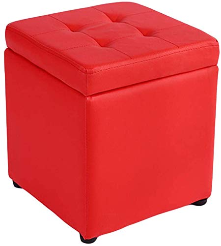 Pouf de rangement similicuir pour cacher le désordre du salon