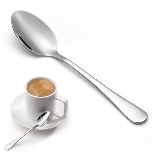 12 Pcs Demitasse Espresso Spoons Set, 4.7″ Mini Coffee Spoons, Tiny Tea Spoons, Stainless Steel Small Spoons for Dessert, Tea, Appetizer, Small Serving Spoons, Small Sugar Spoons, Dishwasher Safe