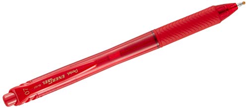 Pentel EnerGel X Roller Ball Retráctil Rojo Pack 12 miniatura 4