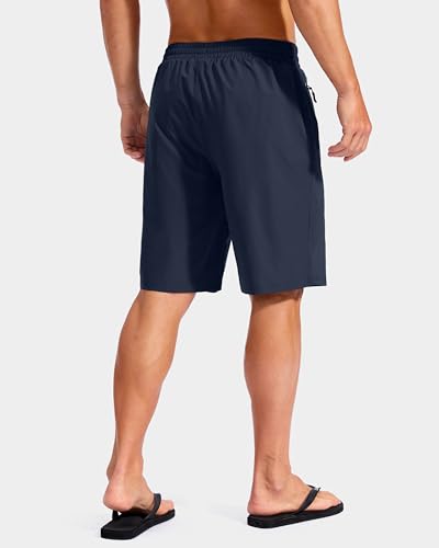 Image of G Gradual Mens Swim Trunks with Compression Liner 7 inch /9'' Quick Dry Board Shorts Swimsuit Bathing Suit for Men Zipper Pockets