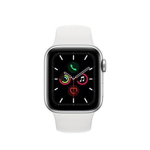 Image of Apple Watch Series 5 (GPS, 40mm) - Silver Aluminium Case with White Sport Band