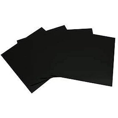 4" Black Glass Fusible Squares 96 COE - 4 Pack - by Sun and Moon Stained Glass Cover