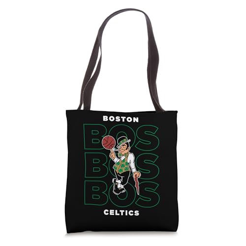 NBA - Boston Celtics Stacked City Lucky Leprechaun Logo Tote Bag