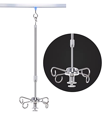 Infusionsständer, Tragbarer Infusionsständer Mit Seilzug Für Deckenwände, Höhenverstellbarer Hängender Infusionsständer,C