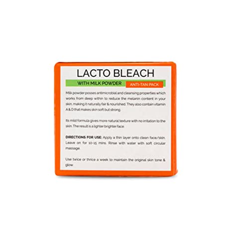 Image of OxyGlow Herbals Lacto Bleach Cream 500g | Enriched with Milk Powder | Removes Tan, Whitens, Hydrates, Lightens & Brightens the Skin | For All Skin Type