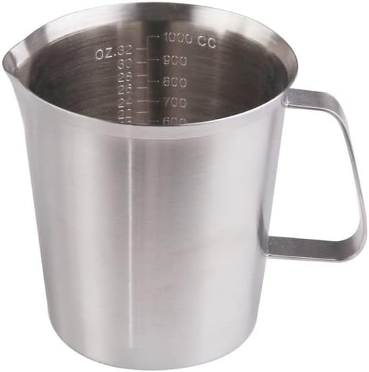 Measuring Cups 500/700/1000ML Stainless Steel Scaled Cup for Powder Kitchen Bar Tool(Color:700ml) (1000ml)