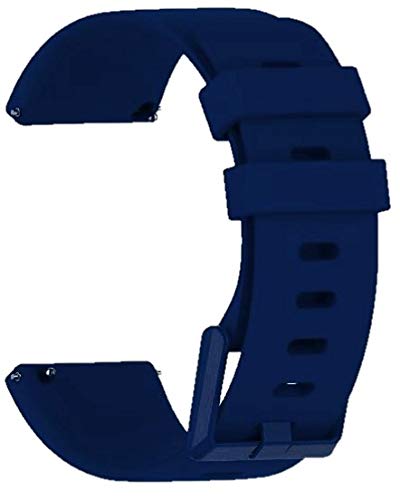 Prolook Soft Silicon Straps With Metal Buckle Compatible with Fitbit Versa/Versa 2/ Versa SE/Versa Lite (Navy Blue) (B08QZBZTZS) Amazon Price History, Amazon Price Tracker