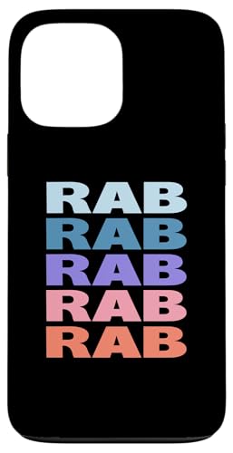 Funny Modern Repeated Text Design Rab �X�}�z�P�[�X iPhone 13 Pro Max �p