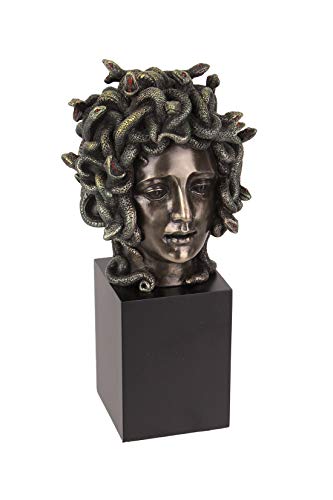 Figura de cabeza de Medusa en busto de resina miniatura 1