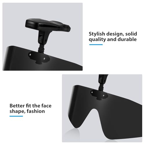 Image of Outdoor Polarized Sunglasses, Clip Cap Sunglasses, Clip On Hat Polarized Sunglass, UV Protection Womens Mens Sun glasses for Driving Fishing Cycling Traveling Climbing Hiking Running (Black)
