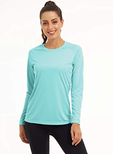 Image of MAGCOMSEN Women's UPF 50+ Sun Protection Shirts Long Sleeve Performance T Shirts for Running, Workout, Fishing, Hiking