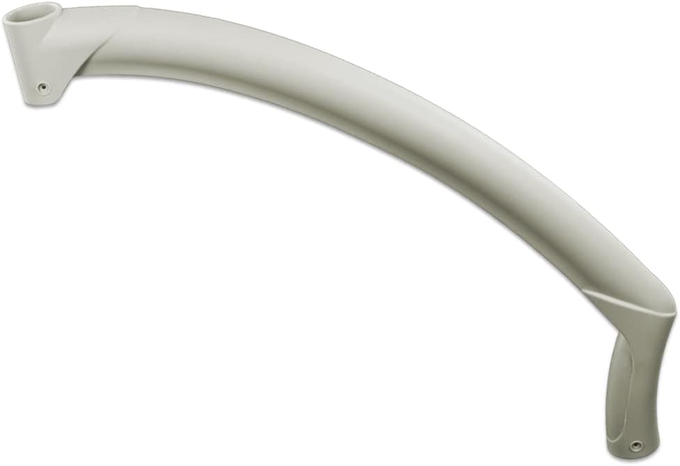 G-PLUS Pearl Handrail Compatible with Above Ground BiltMor Swimming Pool Ladder Step White Handrail