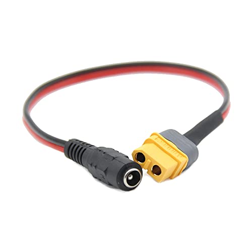 RobinEllis FPV�S�[�O���pXT60/XT30���X�v���O����DC 5.5 x 2.1 mm�v���O�d�r�[�d�P�[�u�� 5A�o�b�e���[�[�d�P�[�u�� ���Xto���X�ϊ��[�d�R�[�h ����30cm