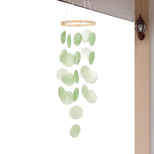 Campanas de Viento de Concha | Campanilla de Viento con temática náutica, Bohemio con Sonidos relajantes para Colgar para Abuela, Mujeres, Porche, Patio, Interior, jardín, Playa, decoración de