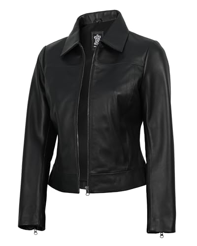 Image of Decrum Vintage Style Real Lambskin Casual Leather Jackets for Women