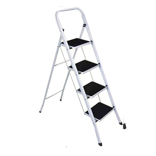 4 Step Steel Ladder – Foldable, Non-Slip Tread