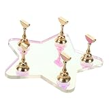 ELAYARD アクリルネイルディスプレイスタンド つけ爪スタンド サロン用ツール 安定したアクリルベース 装飾的デザイン 多機能対応