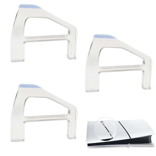 XPEX Ständer für 3 PS5 Slim - Kühlfüße, Horizontale Platzierung, Halterung, Flacher Ständer - Kompatibel mit PS5 Slim Konsole (Digital Edition-3 Stück/Set)