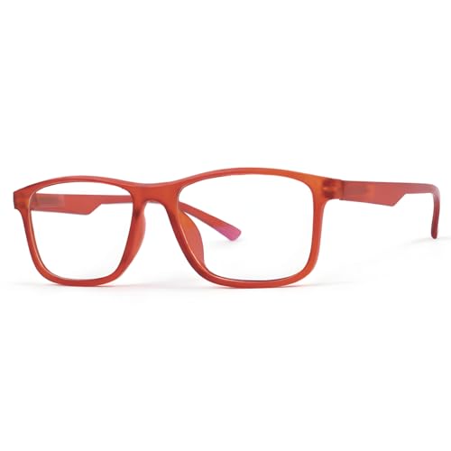 Image of UV Protection Glasses Blue Cut Blocking Harmful Rays Glasses for Men & Women Zero Power Computer Specs Eye Protection Lightweight Frame with Case & Cleaning Cloth