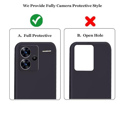 Image of A rtistque Liquid Silicone Back Cover Case for Mi Redmi Note 13 Pro Plus 5G Shockproof TPU Soft Flexible with Camera Protection - Black