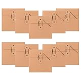 LOORGVEL 10個 牛皮紙製収納スリーブ 専用封筒ケース 傷防止 長持ち保護用 多用途クラフト紙袋 ビジネス オフィス整理用