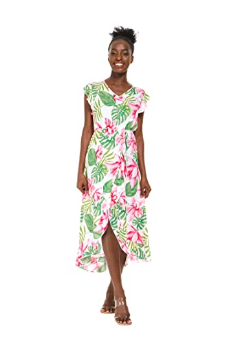 Image of Hawaii Hangover Family Matching Hawaiian Clothes, Lotus & Orchid | Family matching Hawaiian outfits, Lotus & Orchid, lightweight rayon, machine washable, tropical floral print, luaus, cruises