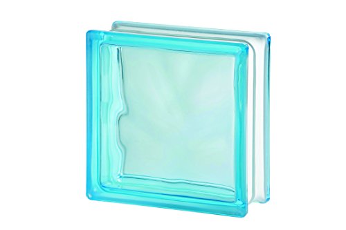 Preisvergleich Produktbild 10x Glasbaustein Wolke azur 19x19 cm - 10er Sparpack